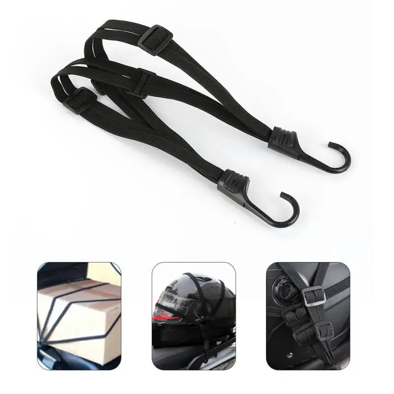 

60CM Motorcycle Helmet Straps Motorcycle Accessories Hooks Luggage Retractable Elastic Rope Fixed Strap Motos Helmet Luggage Net