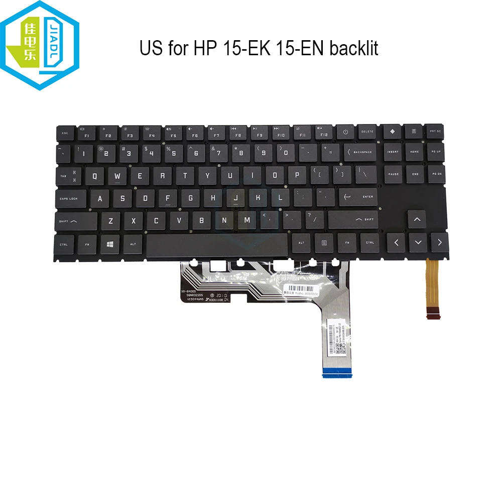 

Laptop US English RGB Backlight Keyboard For HP OMEN 15-EN 15-EK TPN-Q236 Q238 15 ek0003np ek0023dx Color Backlit keyboards New