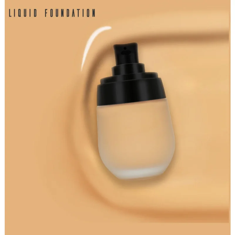 Big Belly Bottle Foundation Basic Makeup Skin Tone Whitening Concealer Conceal Dark Circles Wholesale Custom Logo Dlf24