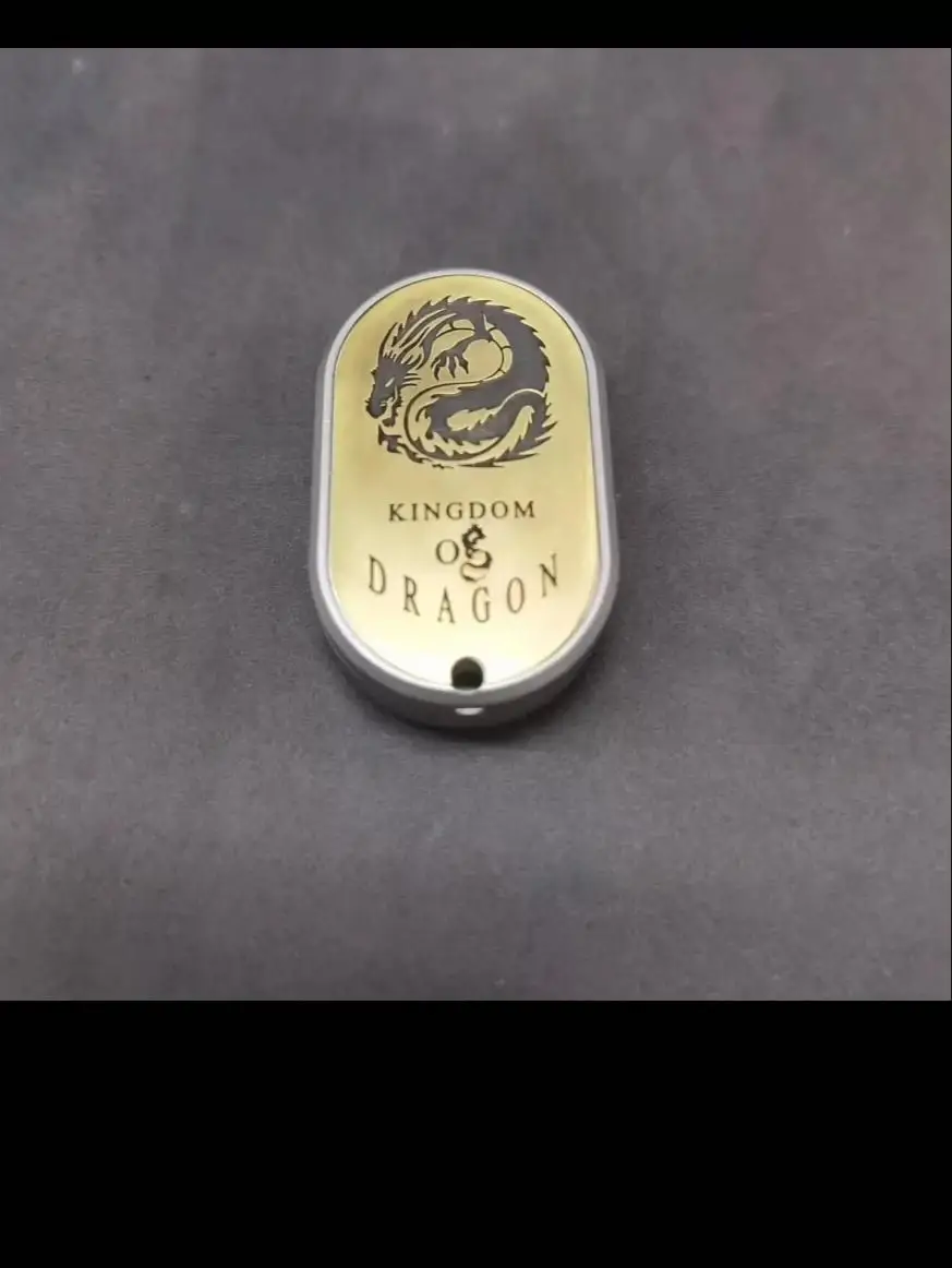 EDC Agitation Studio Ритм черного дракона из нержавеющей стали с латунью