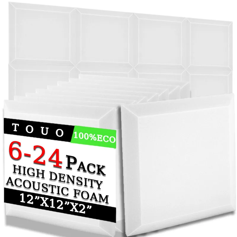 Акустическая пена TOUO 6/12/24 шт. звукоизоляция высокой плотности звукопоглощающие