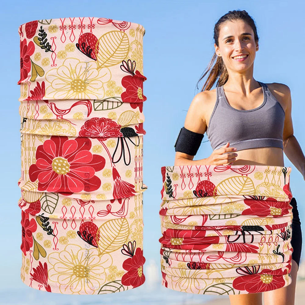 Женская маска для верховой езды шарф с принтом защита шеи от солнца альпинизма