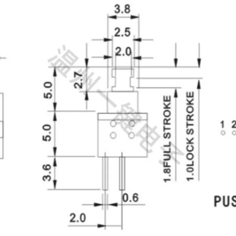 10 шт. детский кнопочный переключатель для игрушек 5 8x5 8 мм