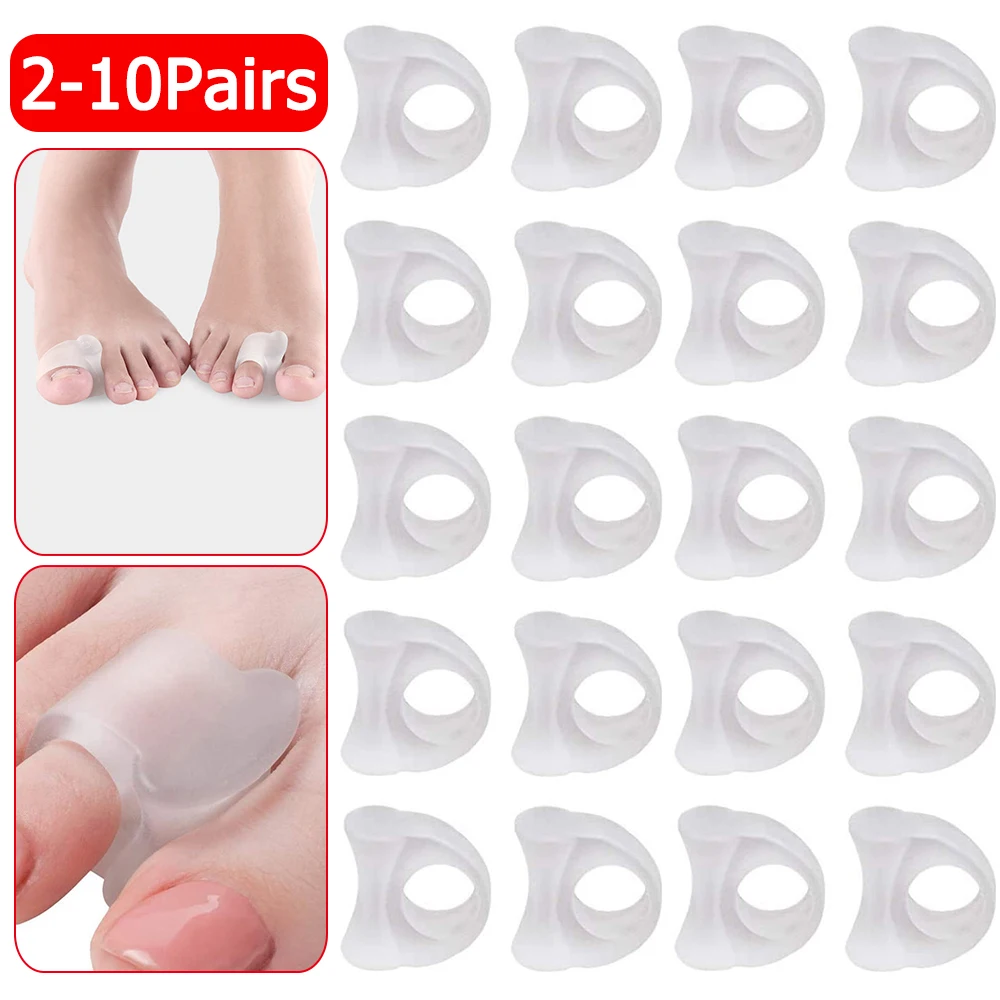 

2-10 корректор указательного пальца безболезненный прозрачный накладной коррекция носка мягкая подушка комфортная моющаяся многоразовая з...