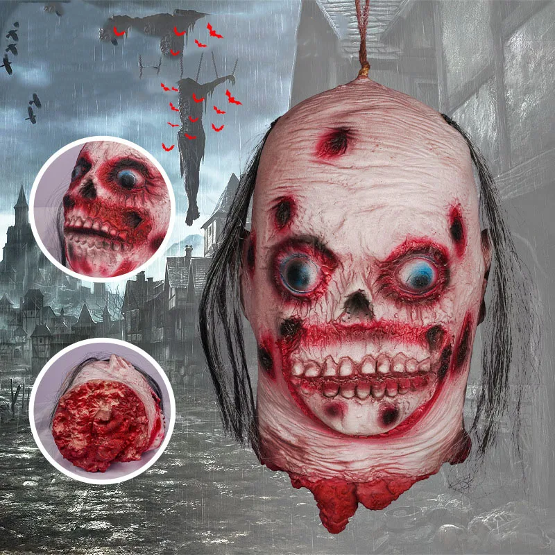 Страшная Подвесная Голова На Хэллоуин С Картинами Латексная Для Дома Призраками