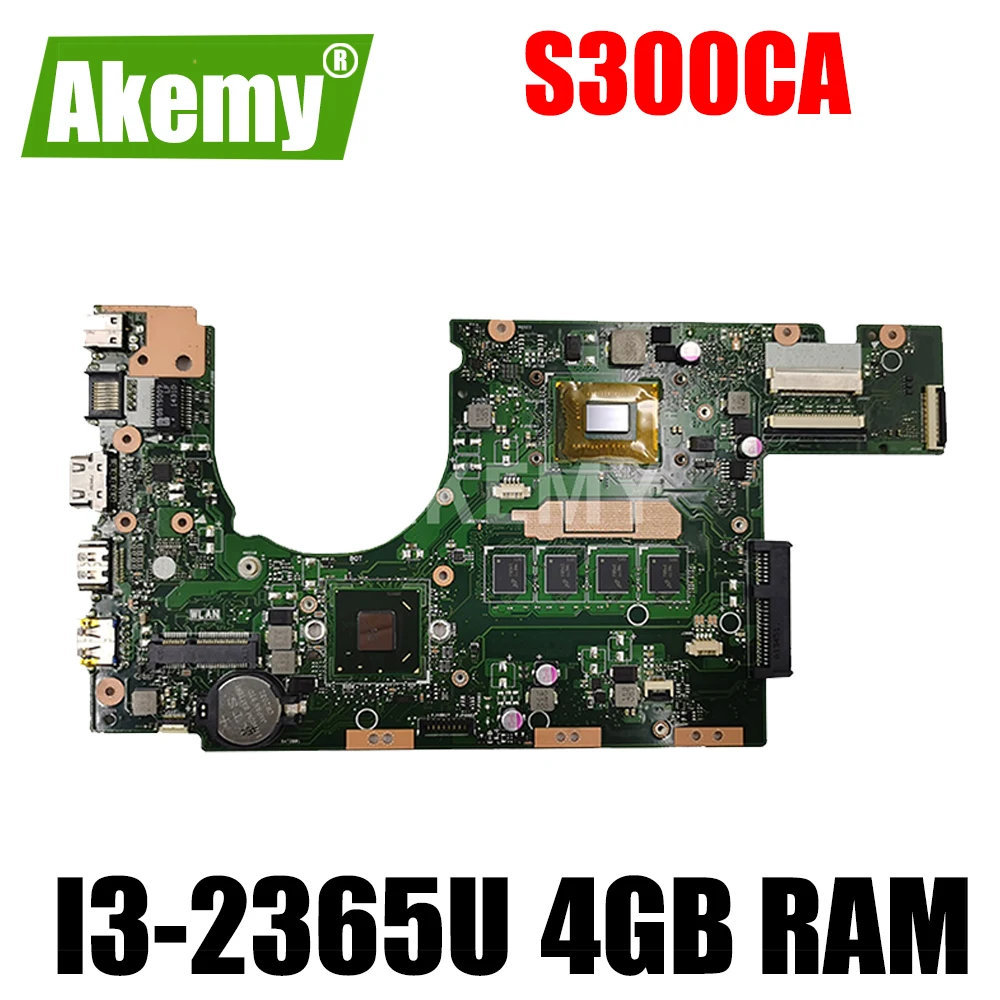 

original S300CA mainboard S300 S300CA S300C I3-2365U 4GB RAM For ASUS laptop motherboard