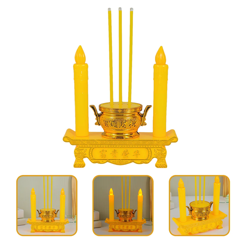 

Candleflameless Altar Led Lamps Light Lights Suppliestaper Censer Things Faith Prayer Worship Burnerelectric Teaoperatedstand