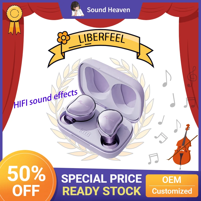 

Liberfeel S2 TWS Bluetooth Earphone Wireless Earbuds IPX5 Waterproof Earphone With MIC Gaming Headset For Iphone 13 Xiaomi