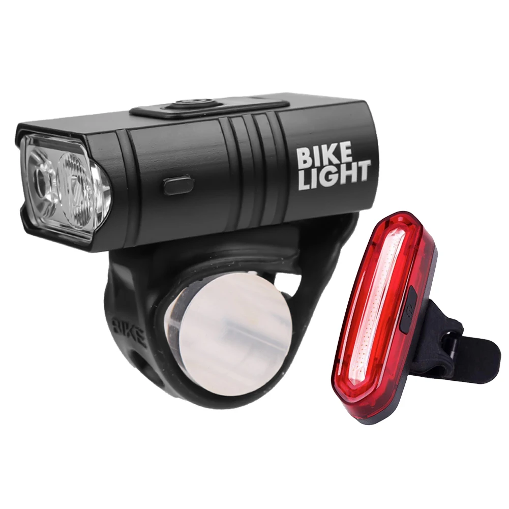 

Bike Front Lights Rear Lamp T6 LED MTB Waterproof Bicycle USB Rechargeable Headlight Ridding Safety Warning Taillight