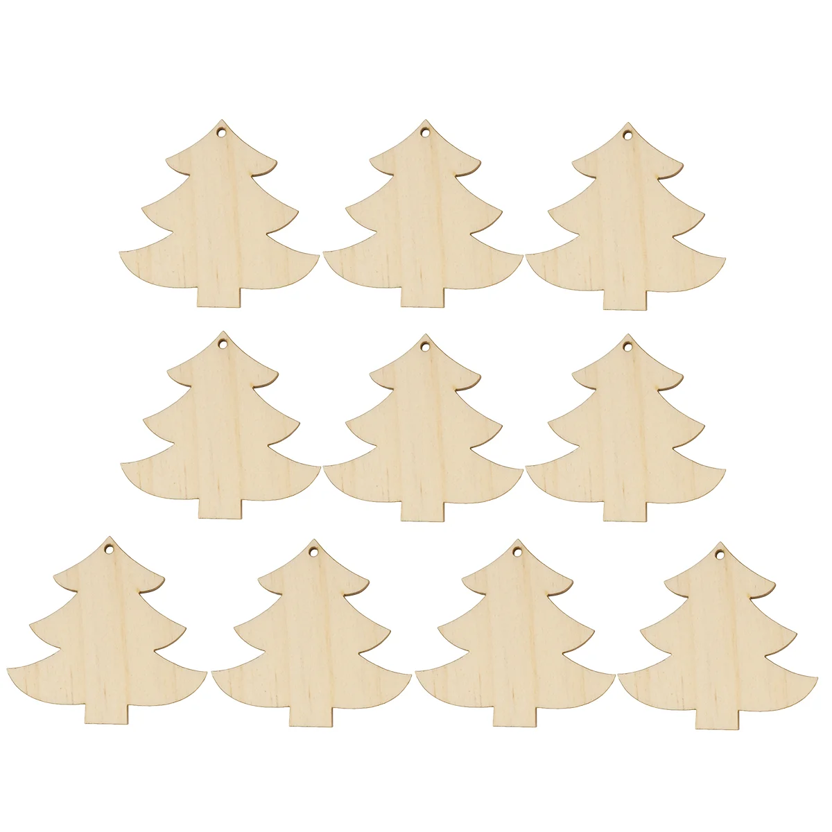 

10pcs Christmas Hanging Pendant Creative Cutouts Gift Hanging for Christmas Garden