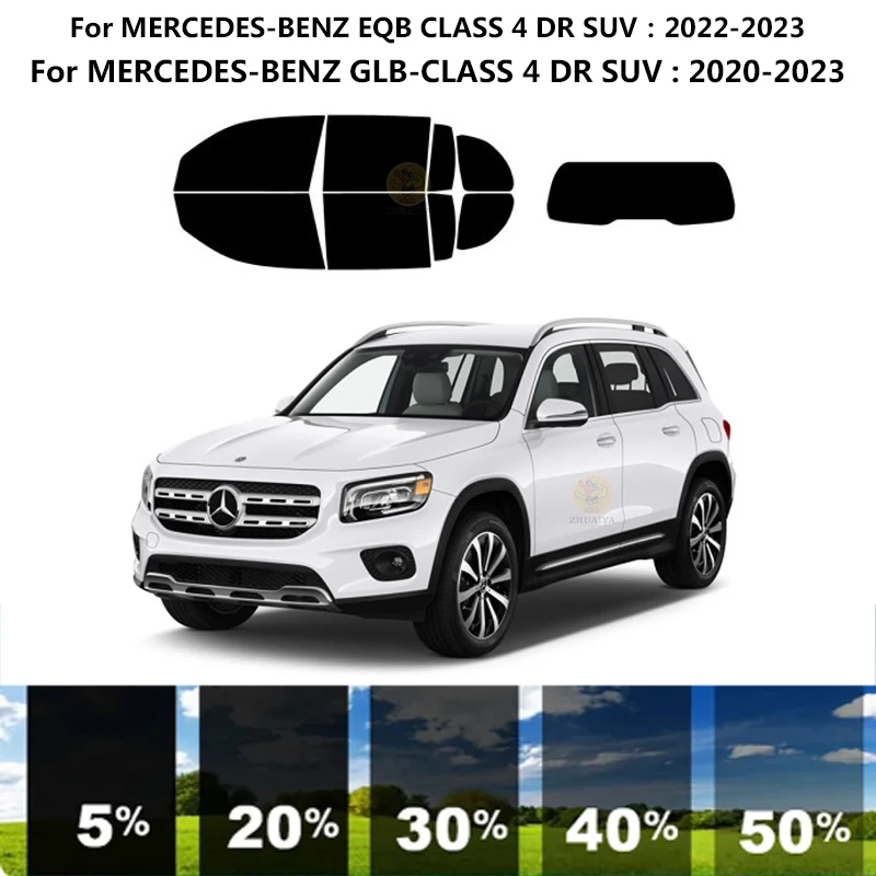 

Precut nanoceramics car UV Window Tint Kit Automotive Window Film For MERCEDES-BENZ GLB-CLASS 4 DR SUV 2020-2023