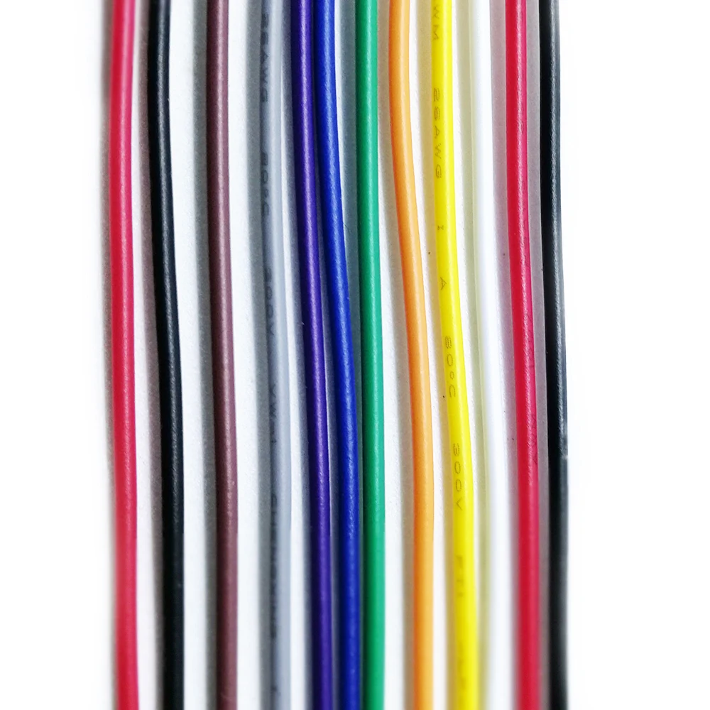 Фото Перемычка Dupont Line 20 см с одной головкой 1007 # 26AWG 1P 2 3 4 5 6 7 8pin Dupont кабельный разъем, 50 шт. №2