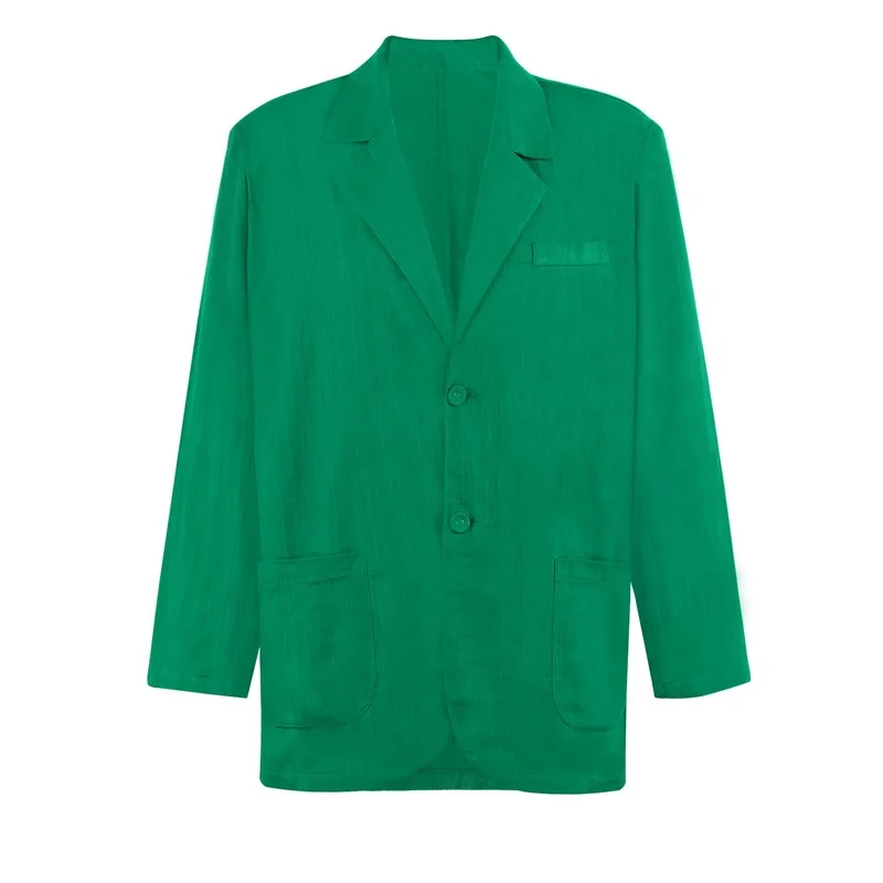 2023 Autumn and Winter New Women's Loose Bag Buckle Shoulder Pad Long-sleeved Jacket All-match Fashionable Casual Suit Women