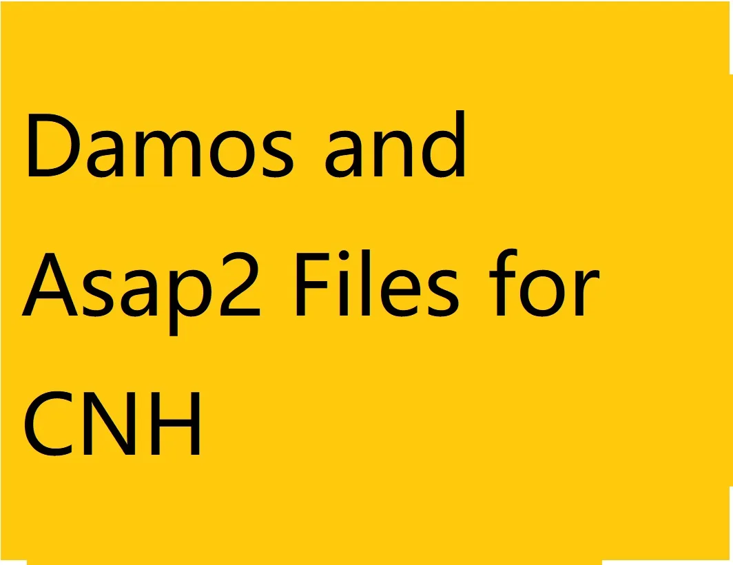 

CNH Damos and Asap2 Files