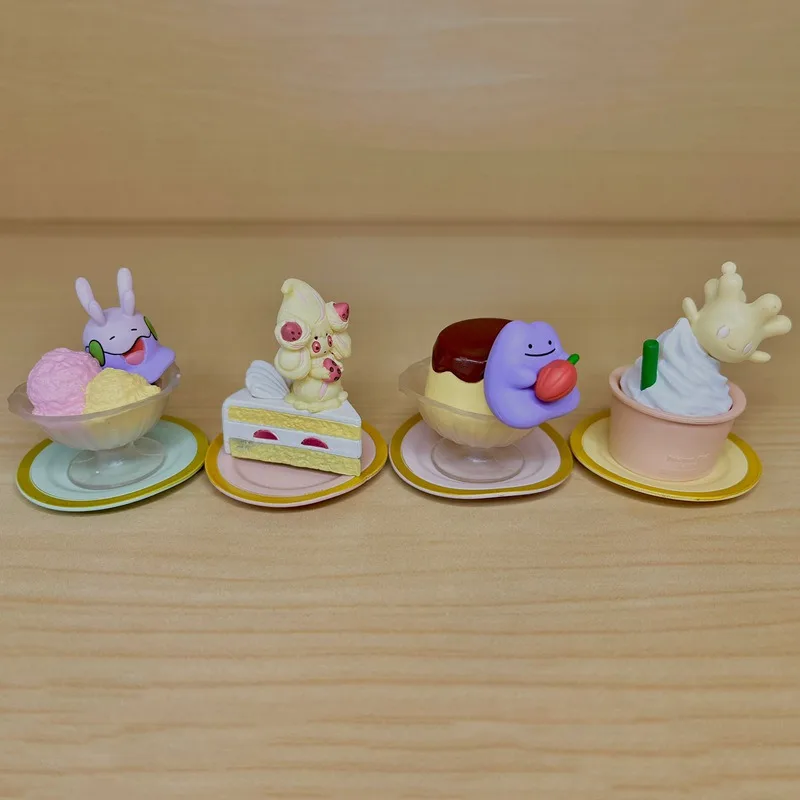 

TAKARA TOMY POKEMON YUMMY SWEETS GACHA Ice Cream Scene Alcremie Ditto Goomy Milcery FIGURE MODEL Gashapon Toy