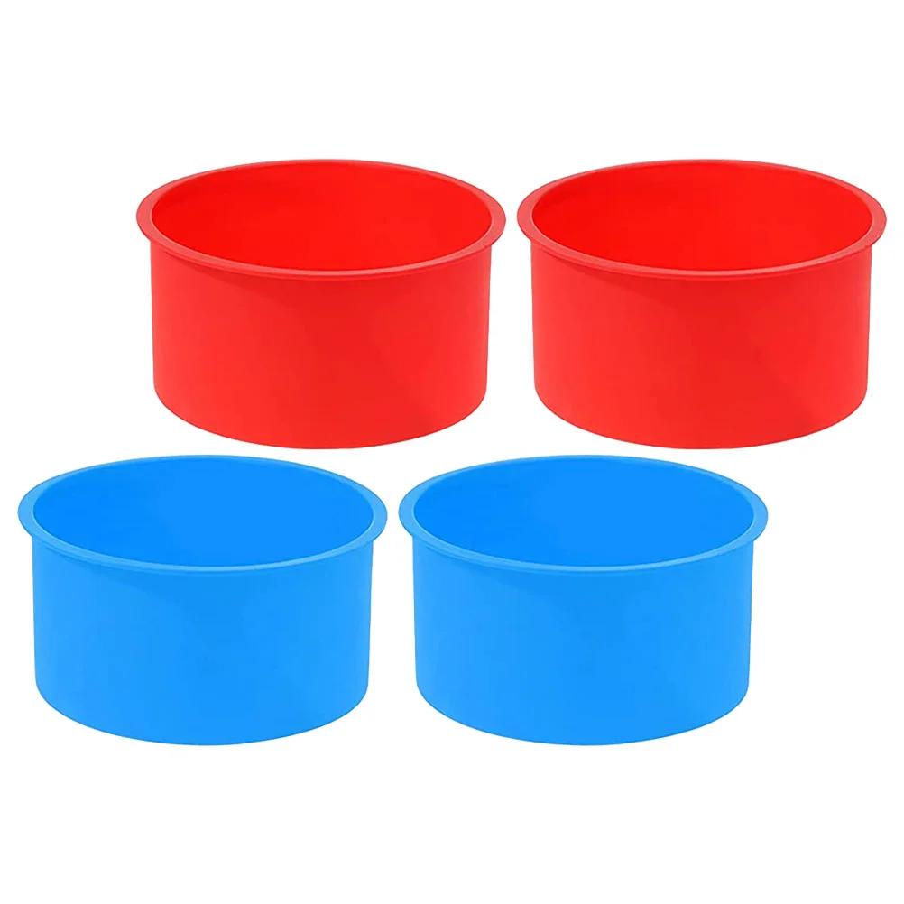 

4 Inch Silicone Bakeware Muffin Cups Mold Non-Stick Baking Tin Small Cake Kitchen Chocolate Mousse
