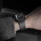 Ремешок из углеродного волокна для Apple Watch Band 44 мм 40 мм 3842 мм, сменный Браслет для iWatch series 7 6 5 4 3SE Generation, 45 мм