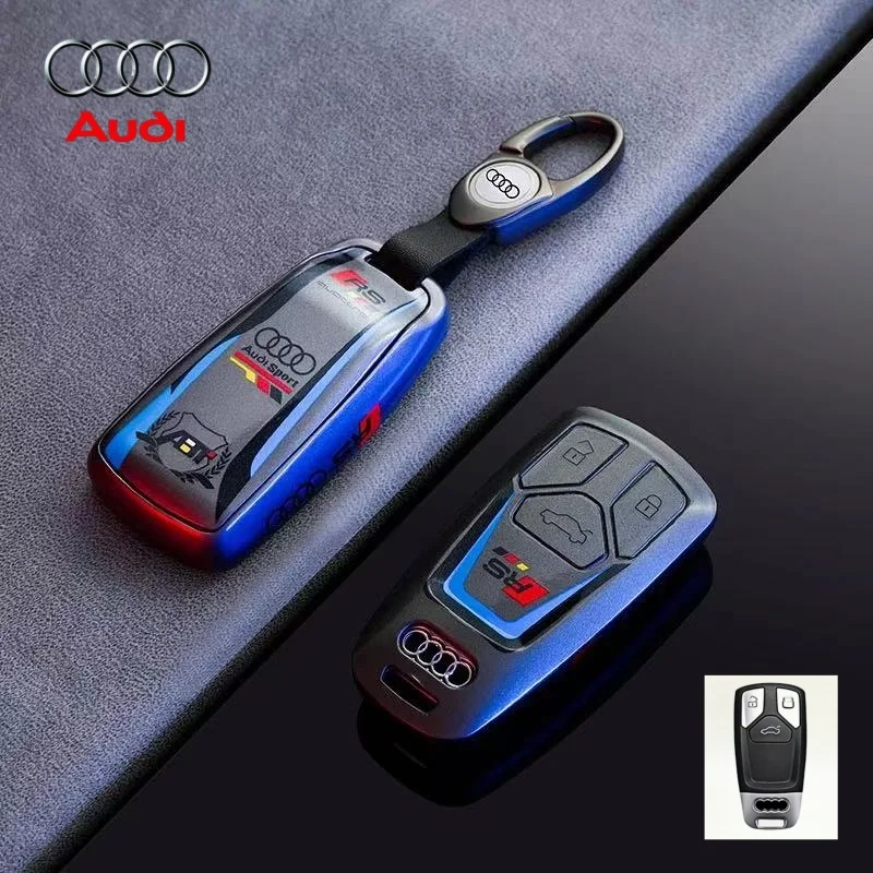 

Для Audi A1 A3 A4 8P 8L 8V A5 B6 B7 A6 A7 C5 C6 Q3 Q5 Q7 4F S3 S4 S6 RS3 TT Аксессуары ТПУ Спортивный стиль Чехол для автомобильного ключа