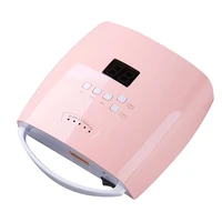 rechargeable nail lamp with handle wireless nail oven 48w gel polish dryer manicure light cordless nail uv led lamp