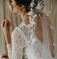 new 3m wedding veil bridal veil cathedral veil ivory veil flower veil ultra wide long veil wedding accessories