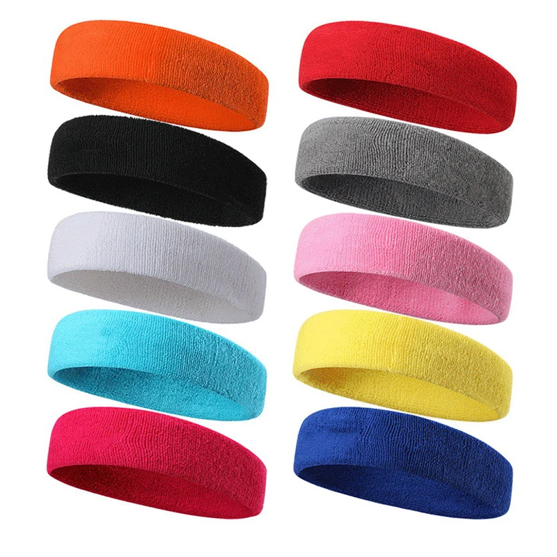 

Unisex Sport Sweatband Headband For Men Women Unisex Yoga Hairband Gym Stretch Head Bands Strong Elastic Fitness Basketball Band
