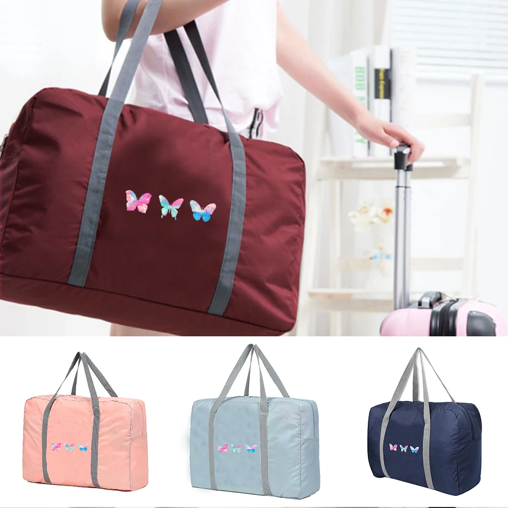 

Large Luggage Travel Tote Bags Women Bag Grocery Organizer Fashion Holiday Accessories Traveling Carry Foldable Duffle Handbags