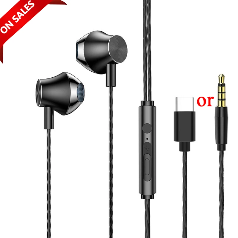 

Проводные наушники с микрофоном 3,5 мм/Type-c проводные наушники-вкладыши со светодиодной подсветкой, музыкальные спортивные наушники, игровая...