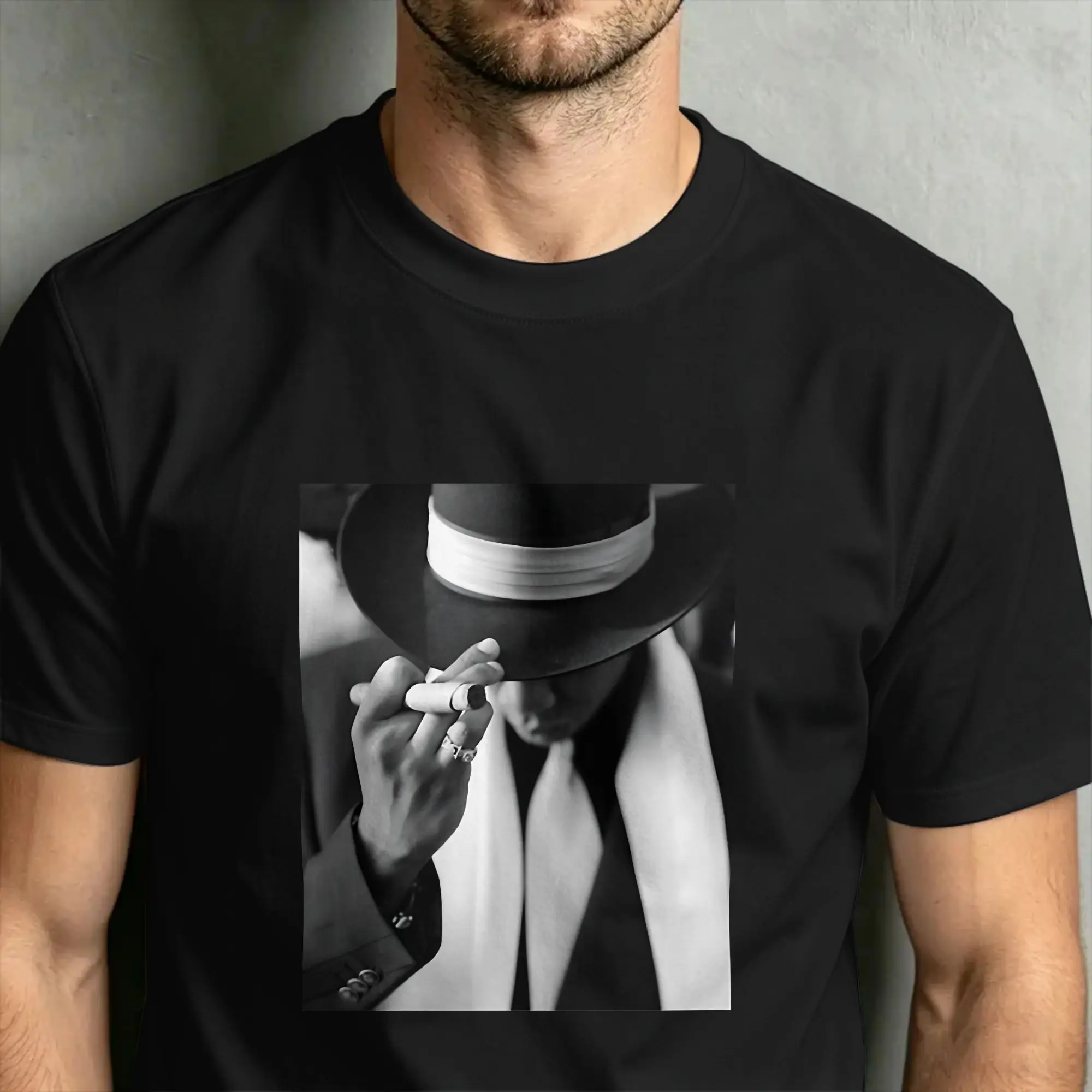 Фото Футболки Jay Z для мужчин, винтажные, 100% хлопок, с круглым вырезом, коротким рукавом, больших размеров. №4