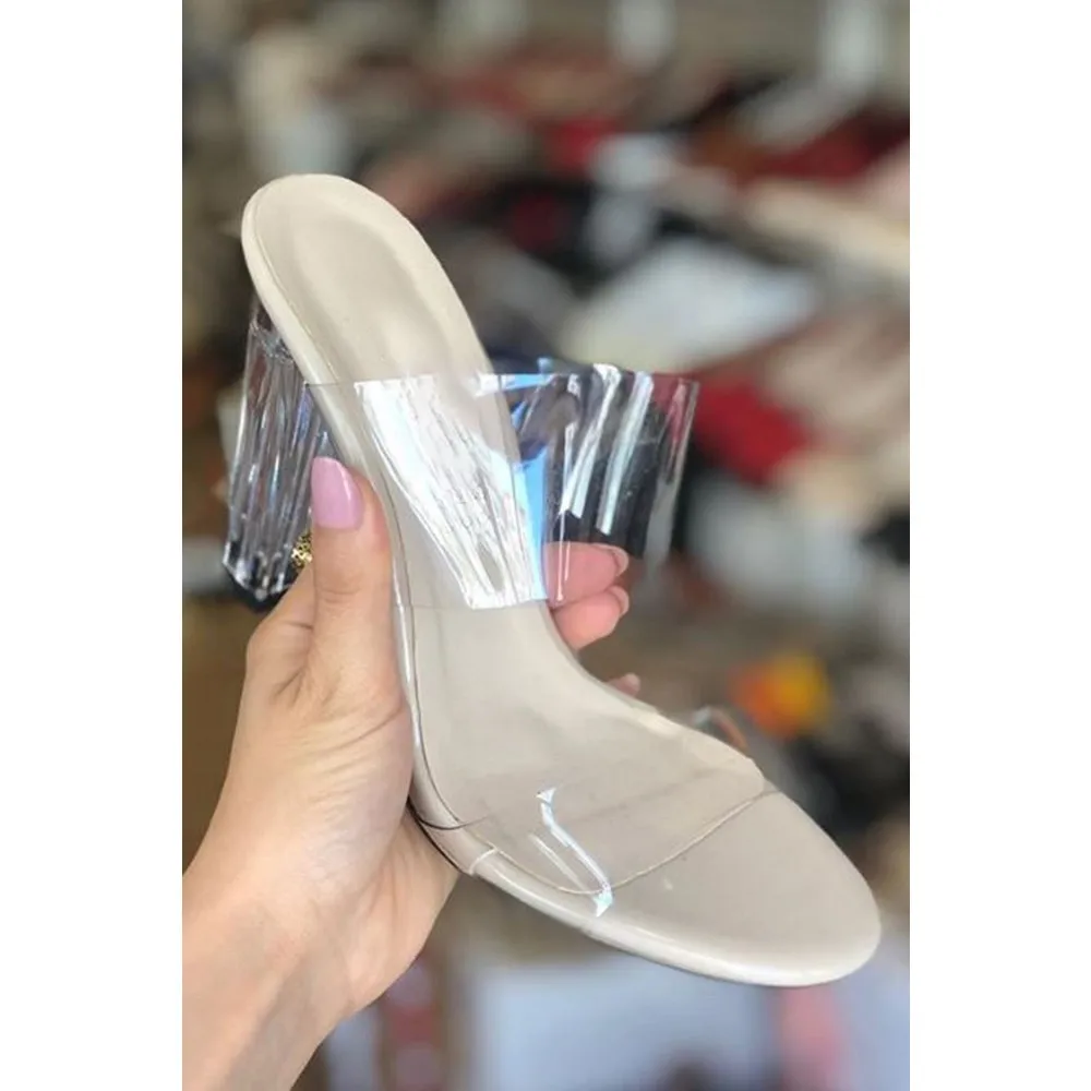 

Прозрачные тапочки на бретельках Dorlie Felis