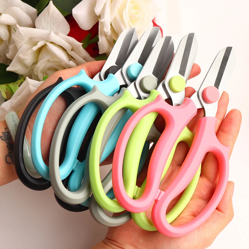 

2pcs Garden Scissors Floral Shears Professional Flower Scissor Comfortable Grip Handle Pruning Shear