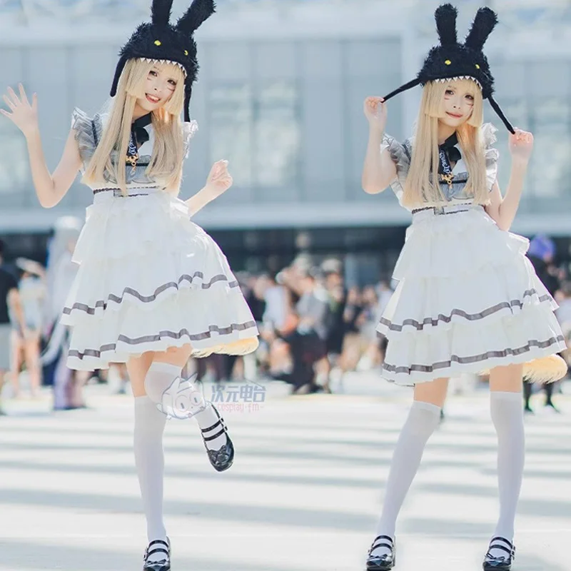 Женский костюм для косплея аниме финальная фантазия принцессы с оборками без