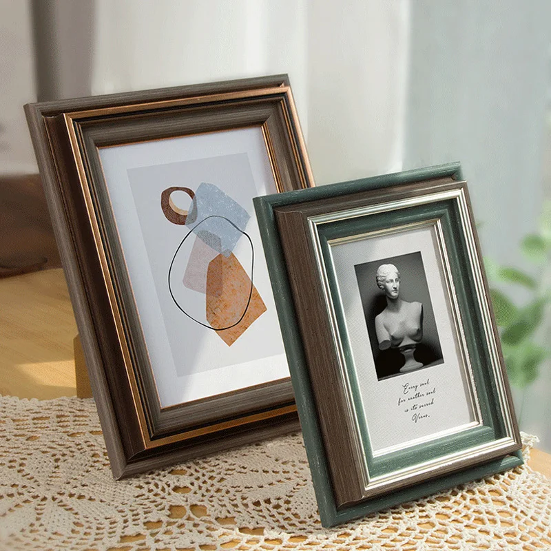 Маленькая Поворотная фоторамка в американском стиле настенная Ретро рамка для