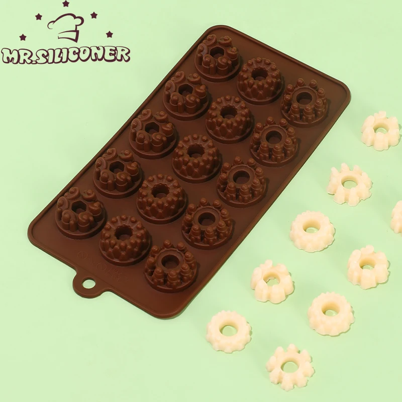 

Crown Chocolate Mold Silicone Baking Tool Non-stick Silicone Cookware Jelly Fondant Candy Mold 3D Mold Diy Tools Kitchenware