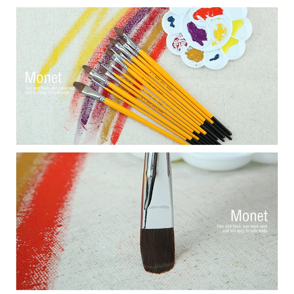 Ручка MONET с деревянной ручкой и длинным хвостом ручка для рисования