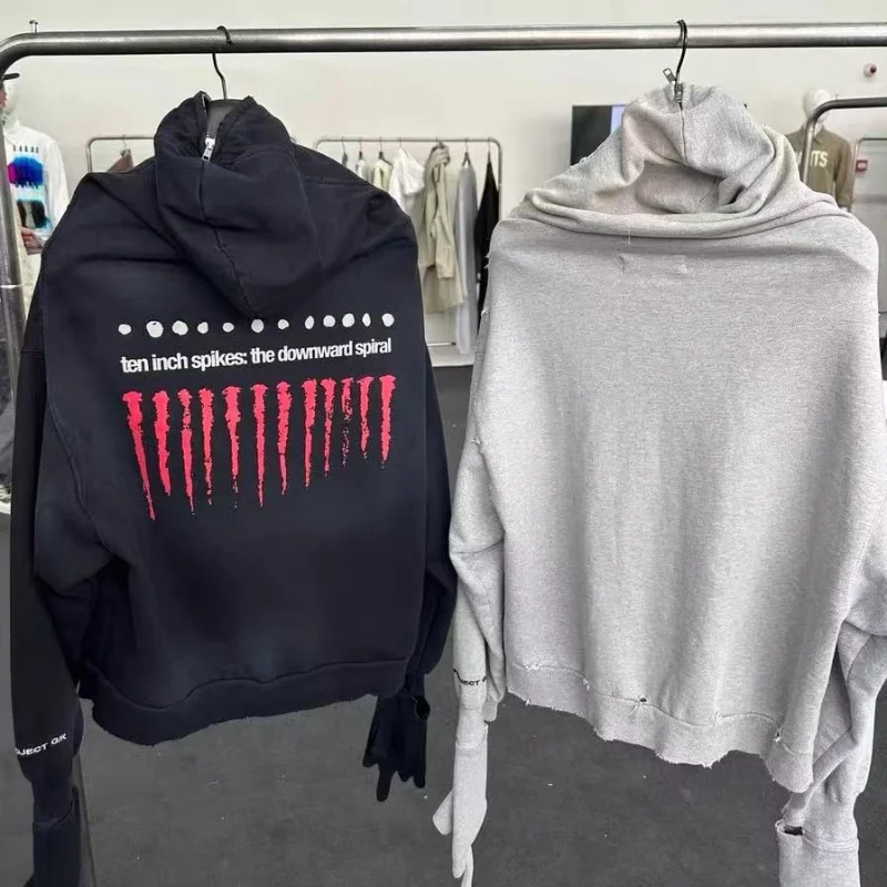 Съемные перчатки свободная черная толстовка на молнии в стиле ретро укороченная