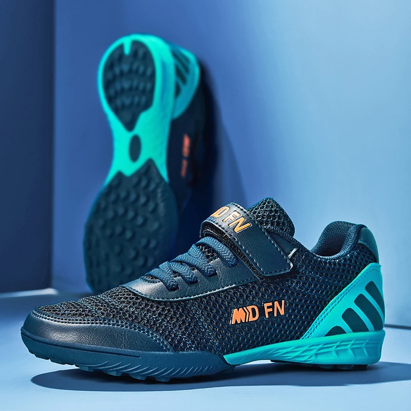 Personality Stylish And Comfortable Boys Girls Training Game Sneakers Indoor Outdoor Lawn Youth Student Soccer Shoes 29-39#