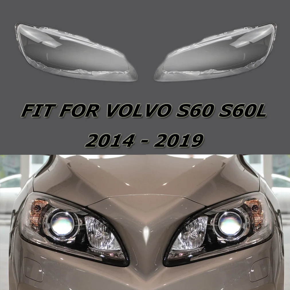 

Прозрачный чехол для автомобиля, подходит для Volvo S60 S60L 2014-2019 часть автомобиля, крышка фары, аксессуары, запасной абажур, объектив