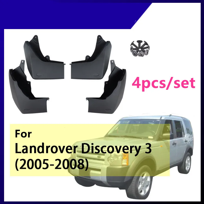 

4pcs Car Mud Flaps For Land Rover Discovery 3 2004 2005 2006 2007 2008 LR3 Mud Flaps Splash Guards Fender Mudguards Accessories