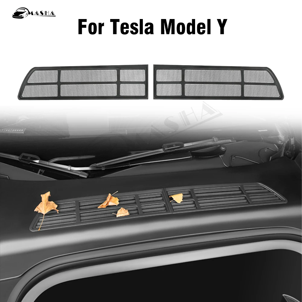 

Для Tesla Model Y воздухозаборная кабина фильтр для мусора вентиляционное отверстие гриль крышки воздухозаборника защита от загрязнения сетчатая крышка защитный чехол