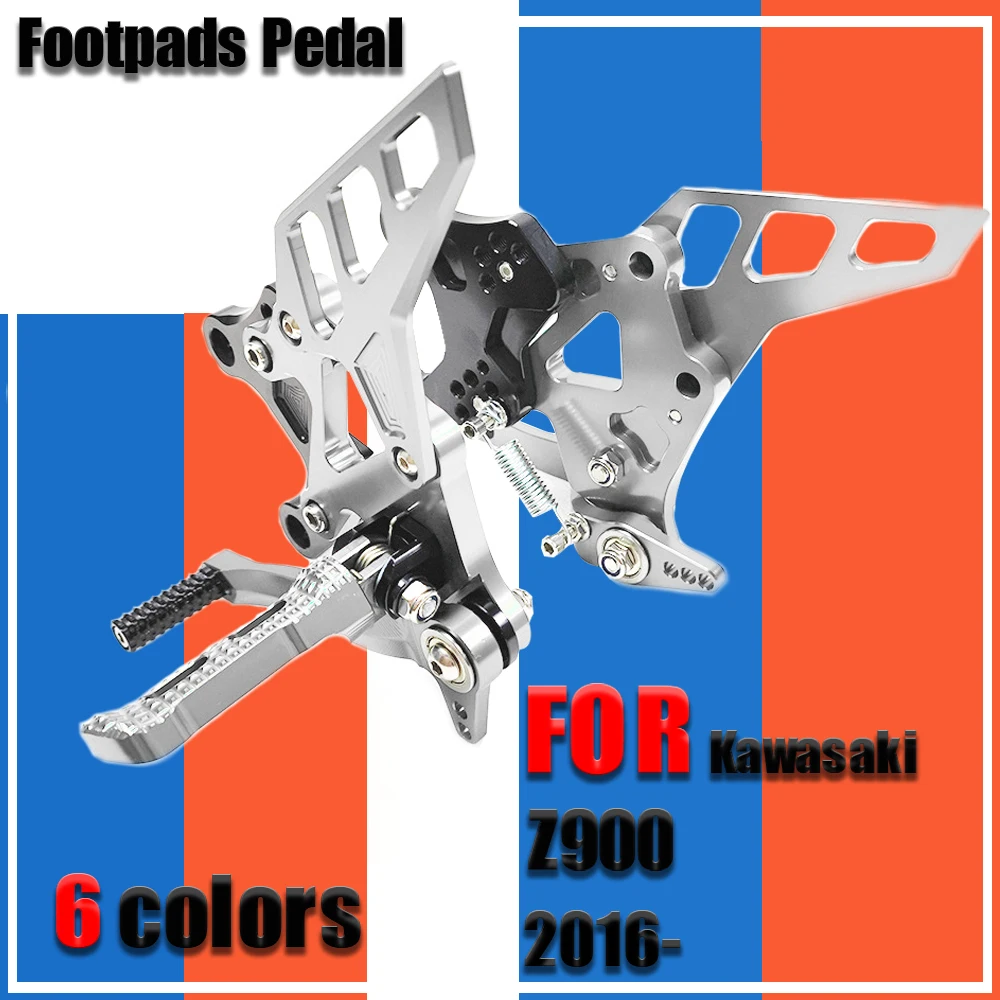

For Kawasaki Z900 Z 900 2016- Adjustable Motorcycle Parts Footrest Foot Rest Pegs Rear Sets Pedal Footpads Pedal