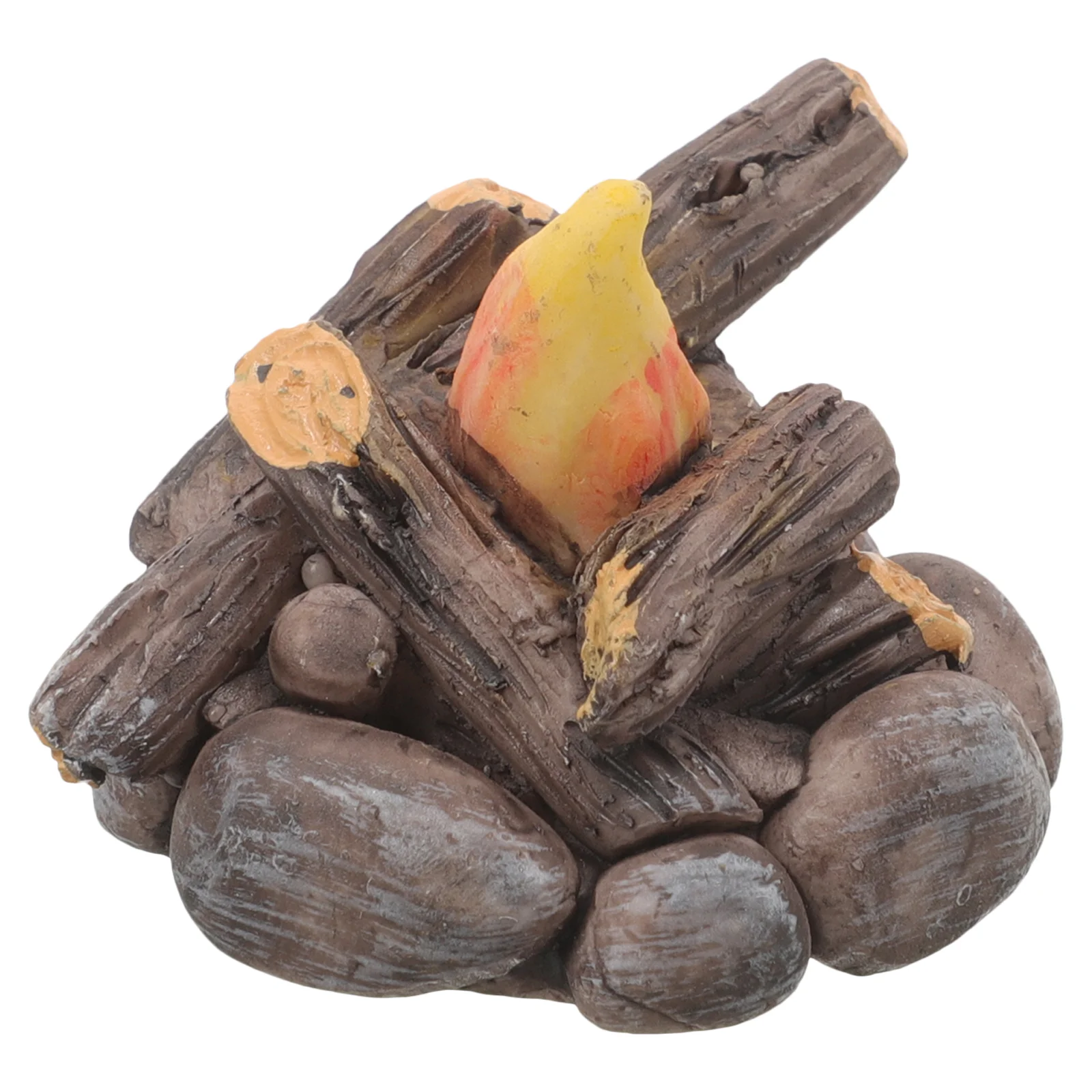 

Miniature Bonfire Decoration Resin Campfire Model Micro Scene Decor Prop Bonfire Ornament
