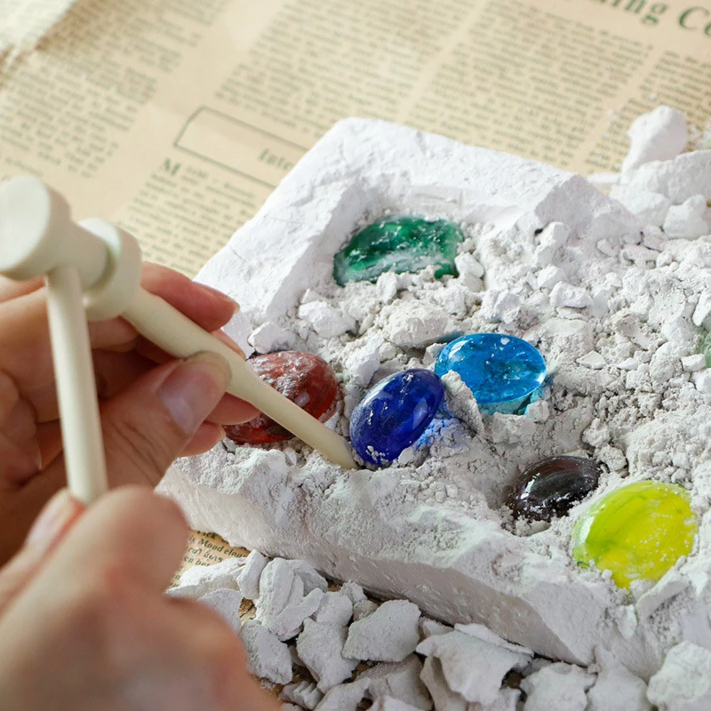 Новинка 2022 археология сюрприз Имитация драгоценного камня оболочка булыжник