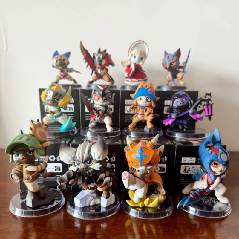 Коллекционная фигурка Popmart Monster Hunter Felyne Blind Box Ruiner Palico: Модная игрушка, кавайная аниме-коллекция, коробки-сюрпризы (art.: 3920dbf875779) - 3920dbf875779