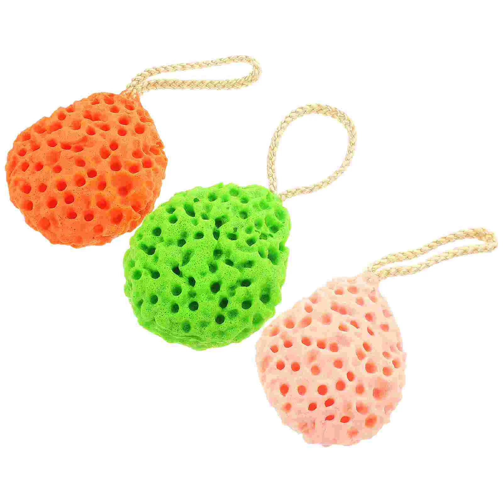 

3 Pcs Facial Facial Facial Spongesss Portable Reusable Face Scrubber Supple Exfoliating Take Bath Cleansing Travel
