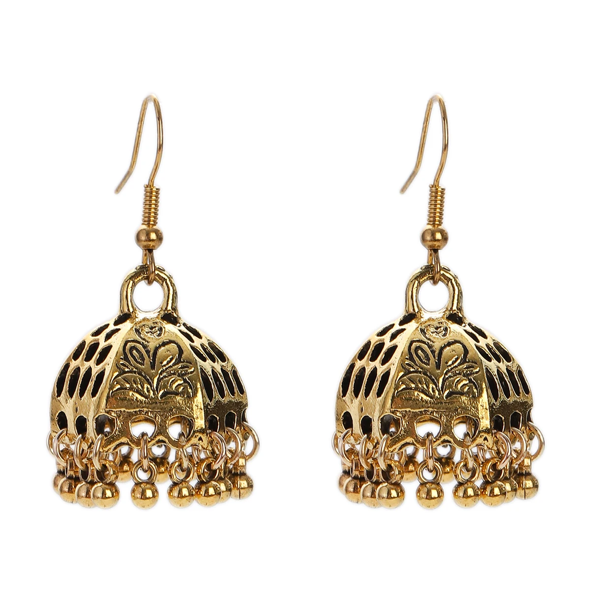 Этнические полые фонарики с кисточками серьги пирсинг индийские женские