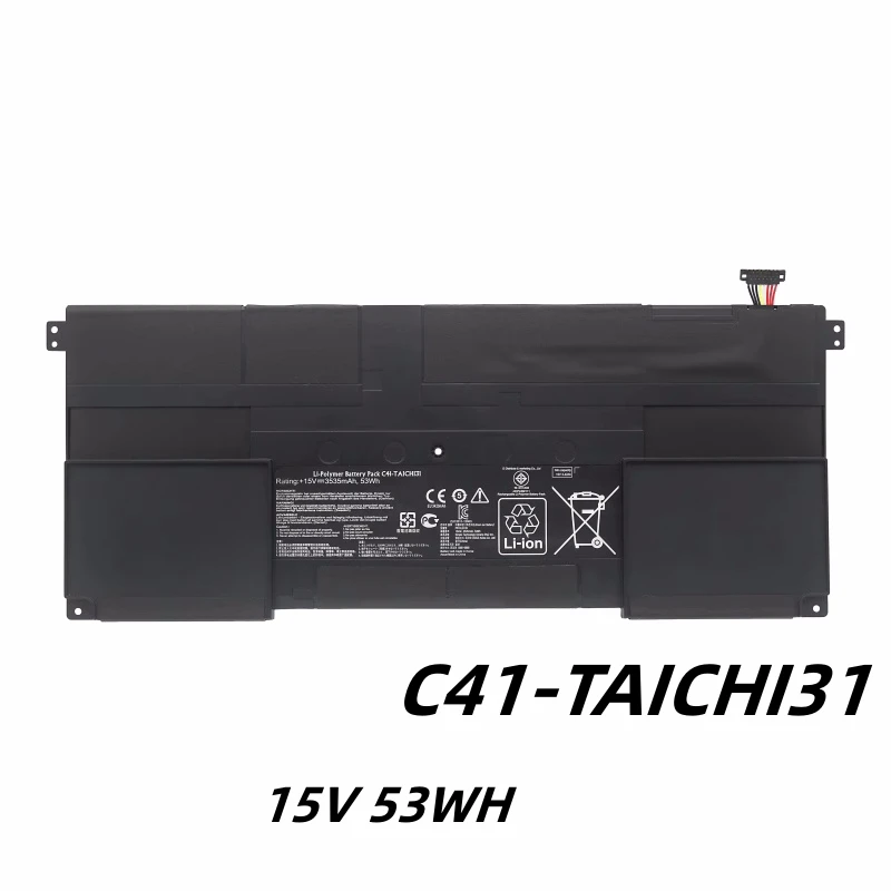 

C41-TAICHI31 15V 53WH Laptop Battery For Asus Ultrabook TAICHI31 TAICHI 31 Taichi 31-CX003H NS51T CX020H CX010H CX002P