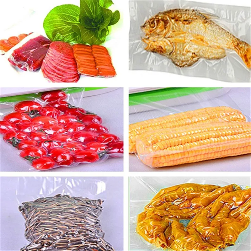 

1 Roll Saran Bags Of Vacuum Sealer General Food Saver Bag Food Storage Bags Packaging Film Keep Fresh Good Sealing