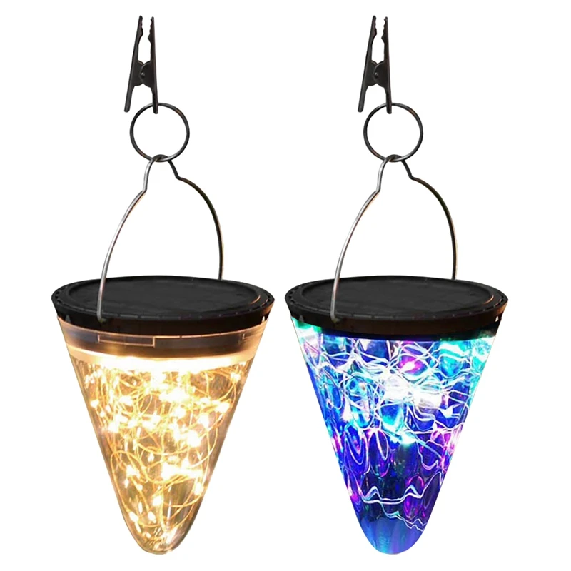 

Solar Powered Garden Lights Outdoor Hanging Solar Lights Cone Solar Lantern For Patio Yard Landscape Pathway Patio Decor