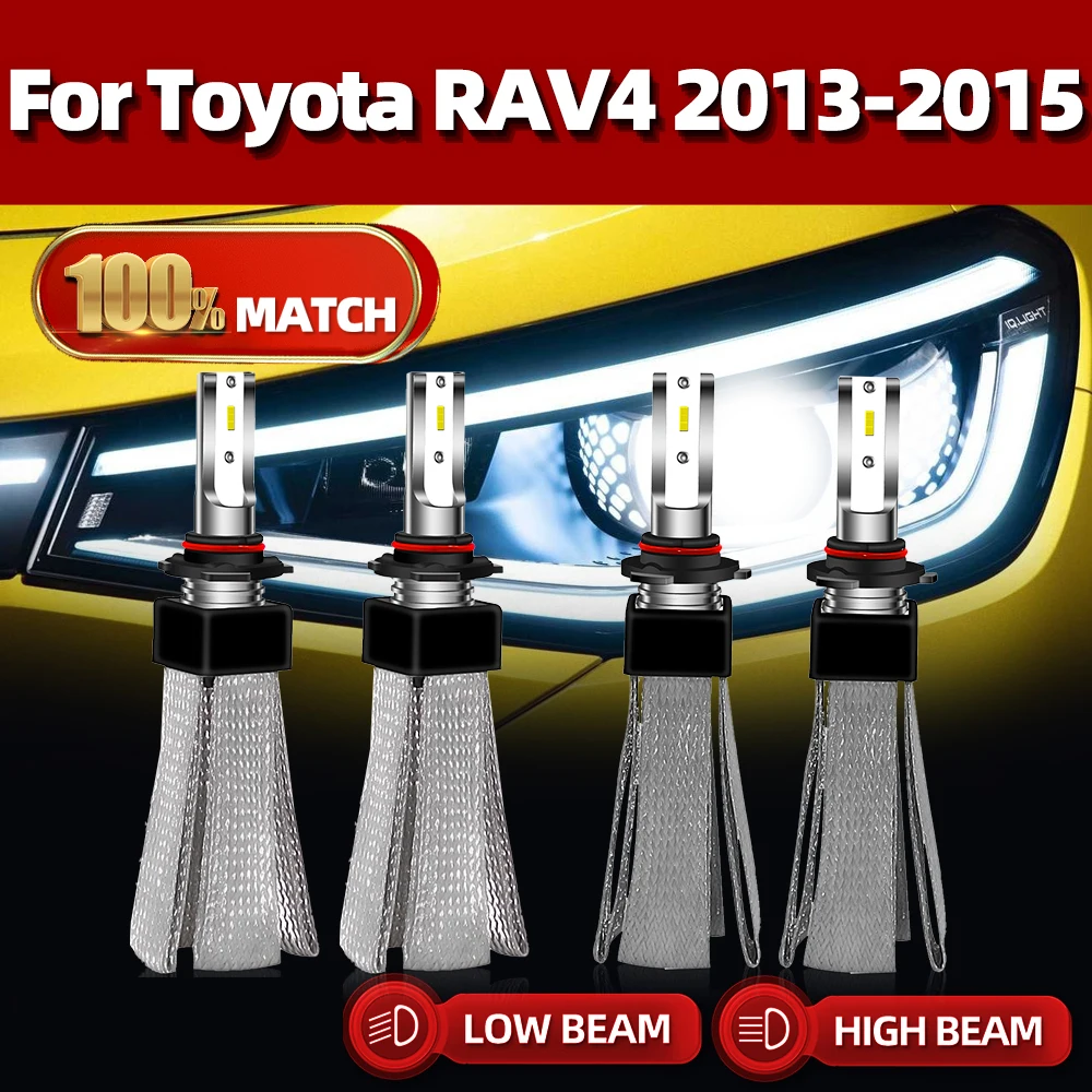 

LED Headlights 9005 HB3 9006 HB4 Car Light 240W 40000LM Auto Headlamps Bulbs 6000K White 12V For Toyota RAV4 2013 2014 2015