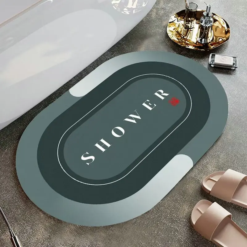 

Super Absorbent Floor Mat Quick Drying Bathroom Carpet Kitchen Oil-proof Napa Skin Bath Mat Modern Simple Non-Slip Floor Mats